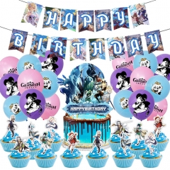 Genshin Impact For Birthday Party Decoration Anime Balloon Set