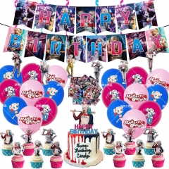 Suicide Squad Harley Quinn For Birthday Party Decoration Anime Balloon Set