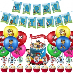 Paw Patrol Snow Slide For Birthday Party Decoration Anime Balloon Set