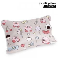 Kirby Cosplay Color Printing Anime Ice Silk Pillow