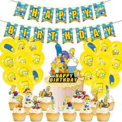 The Simpsons For Birthday Party Decoration Anime Balloon Set