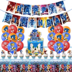 Sonic the Hedgehog For Birthday Party Decoration Anime Balloon Set