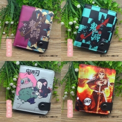 6 Styles Demon Slayer: Kimetsu no Yaiba Cartoon Cosplay Purse PU Leather Anime Short Wallet