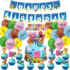 Pocoyo For Birthday Party Decoration Anime Balloon Set