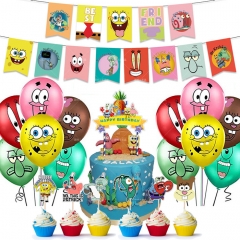 SpongeBob SquarePants For Birthday Party Decoration Anime Balloon Set