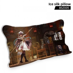 Genshin Impact Cosplay Color Printing Anime Ice Silk Pillow