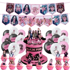 K-POP BLACKPINK For Birthday Party Decoration Anime Balloon Set