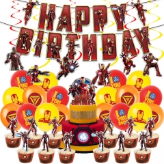 Iron Man For Birthday Party Decoration Anime Balloon Set