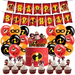 The Incredibles For Birthday Party Decoration Anime Balloon Set