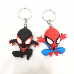 2 Styles Spider Man Anime PVC Keychain