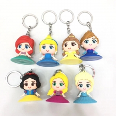 7 Styles Disney Anime PVC Keychain