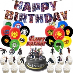 Marvel's The Avengers For Birthday Party Decoration Anime Balloon Set