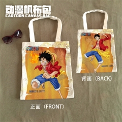 2 Styles One Piece Cosplay Decoration Cartoon Character Anime Canvas Tote Bag
