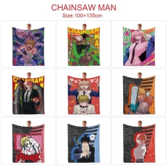 9 Styles 100x135CM Chainsaw Man Quilt Double Printed Anime Summer Blanket