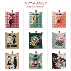 14 Styles 100x135CM SPY×FAMILY Quilt Double Printed Anime Summer Blanket