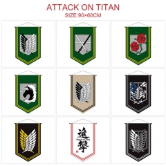 10 Styles 90x60CM Attack on Titan/Shingeki No Kyojin Hot Sale Flag Anime Decoration Flag