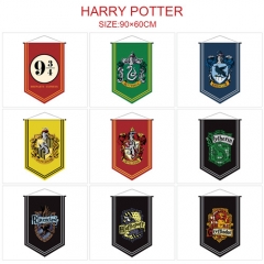 12 Styles 90x60CM Harry Potter  Hot Sale Flag Anime Decoration Flag