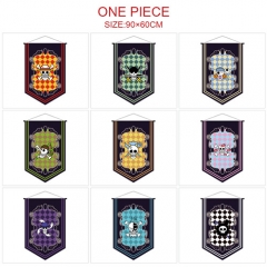10 Styles 90x60CM One Piece  Hot Sale Flag Anime Decoration Flag