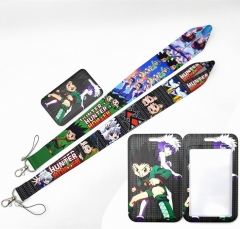 3 Styles HUNTER×HUNTER Card Holder Bag Anime Phone Strap Lanyard