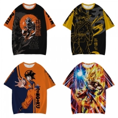 35 Styles Dragon Ball Z Color Printing Anime T Shirt