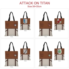 8 Styles Attack on Titan/Shingeki No Kyojin Cartoon Pattern Canvas Handbag Shoulder Bag