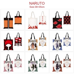 9 Styles Naruto Cartoon Pattern Canvas Handbag Shoulder Bag