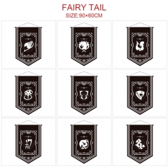 16 Styles 90x60CM Fairy Tail  Hot Sale Flag Anime Decoration Flag