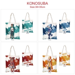5 Styles Kono Subarashii Sekai ni Shukufuku wo! Cartoon Pattern Canvas Handbag Shoulder Bag