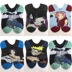 5 Styles Naruto Cartoon Anime Short Socks