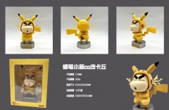 17CM Crayon Shin-chan Cos Pikachu Anime PVC Figures