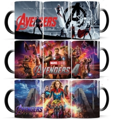 27 Styles The Avengers Cartoon Pattern Ceramic Cup Anime Changing Color Ceramic Mug