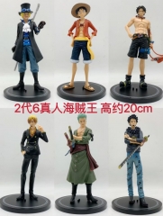 6PCS/SET 20CM One Piece Anime PVC Figures