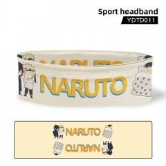 4 Styles Naruto Cosplay Cartoon Printed Anime Sport Headband Hair Band
