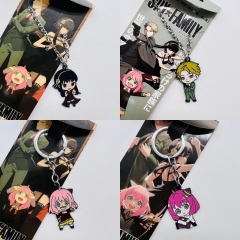 12 Styles SPY X FAMILY Anime Cartoon Keychain Necklace