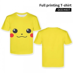 Pokemon Cosplay Cartoon Two Side Full Printing Anime T Shirt