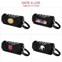 4 Styles Date A Live Cosplay Cartoon Canvas Colorful Anime Pencil Bag