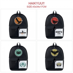6 Styles Haikyuu Anime Cosplay Cartoon Canvas Colorful Backpack Bag