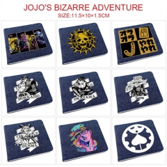 10 Styles JoJo's Bizarre Adventure Cartoon Pattern PU Coin Purse Anime Wallet