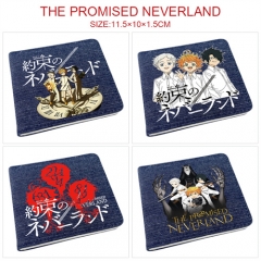 5 Styles The Promised Neverland Cartoon Pattern PU Coin Purse Anime Wallet