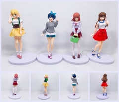 18CM 4PCS/SET Rented Girlfriend Character PVC Anime Figure Toy