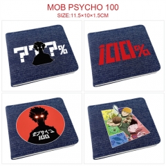 5 Styles Mob Psycho 100 Cartoon Pattern PU Coin Purse Anime Wallet