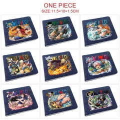 12 Styles One Piece Cartoon Pattern PU Coin Purse Anime Wallet