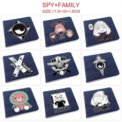 21 Styles Spy×Family Cartoon Pattern PU Coin Purse Anime Wallet