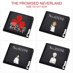 7 Styles The Promised Neverland Cartoon Pattern PU Coin Purse Anime Wallet