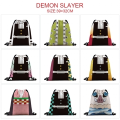 14 Styles Demon Slayer: Kimetsu no Yaiba 3D Digital Print Anime Drawstring Bags
