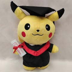 37CM Pokemon Pikachu Graduation Anime Plush Toy Doll