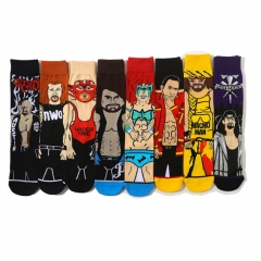 8 Styles WE Wrestling Unisex Free Size Anime Long Socks