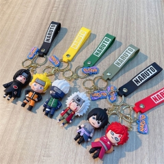 6 Styles Naruto Anime PVC Keychain
