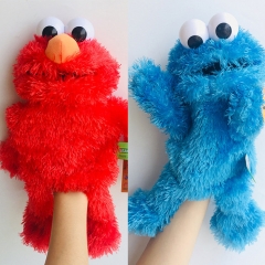 32CM 2 Styles Sesame Street Anime Plush Hand Puppet Toys