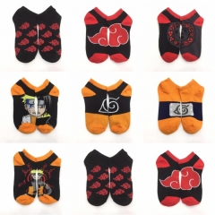 7 Styles Naruto Unisex Free Size Anime Short Socks